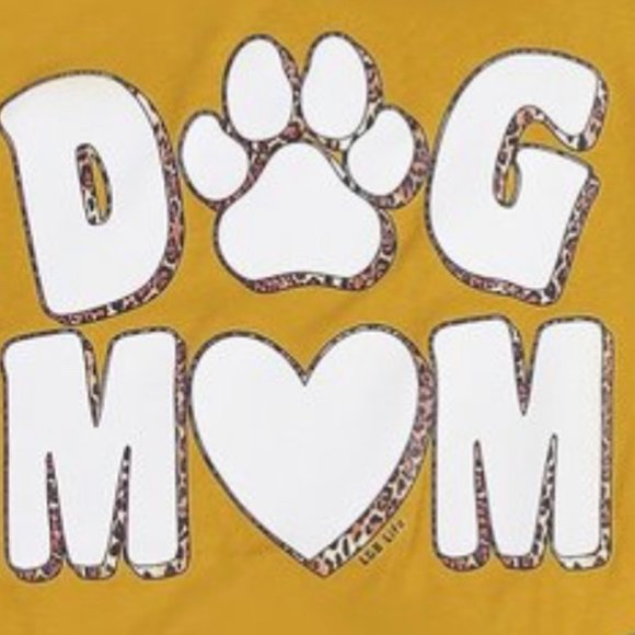 T Shirt Dog Mom Short Sleeve Round Neck Tee TP4069 - Picture 4 of 5